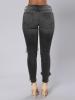 Patchwork Hole Worn Straight Women's Jeans