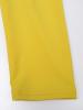 Yellow Turtle Neck Pullover Women's Pencil Dress