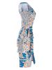 Oblique Collar Bell Sleeve Falbala Women's Bodycon Dress