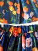 Pleated Floral Mid-Calf Women's Skirt