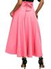 Retro Style Pure Color Split Skirt