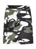A-Line Camouflage Print Zipper Skirt