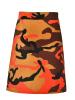 A-Line Camouflage Print Zipper Skirt