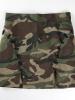 Camouflage Print Side Lace Up Women's Mini Skirt