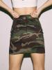 Camouflage Print Side Lace Up Women's Mini Skirt
