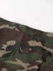 Camouflage Print Side Lace Up Women's Mini Skirt