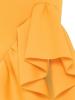 Asymmetric Ruffled Bodycon Women's Skirt