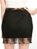 Pure Color Lace Patchwork Women's Skirt