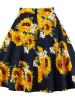 A-Line Floral Print Women's Skirt