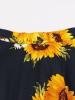A-Line Floral Print Women's Skirt