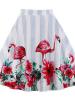 A-Line Floral Print Women's Skirt