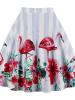 A-Line Floral Print Women's Skirt