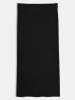 Plain Pleated Long Split Women's Skirt