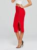 Plain Zipper Bodycon Casual Women's Skirt