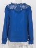 Plain Hollow Loose Elegant Women's Blouse