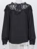Plain Hollow Loose Elegant Women's Blouse